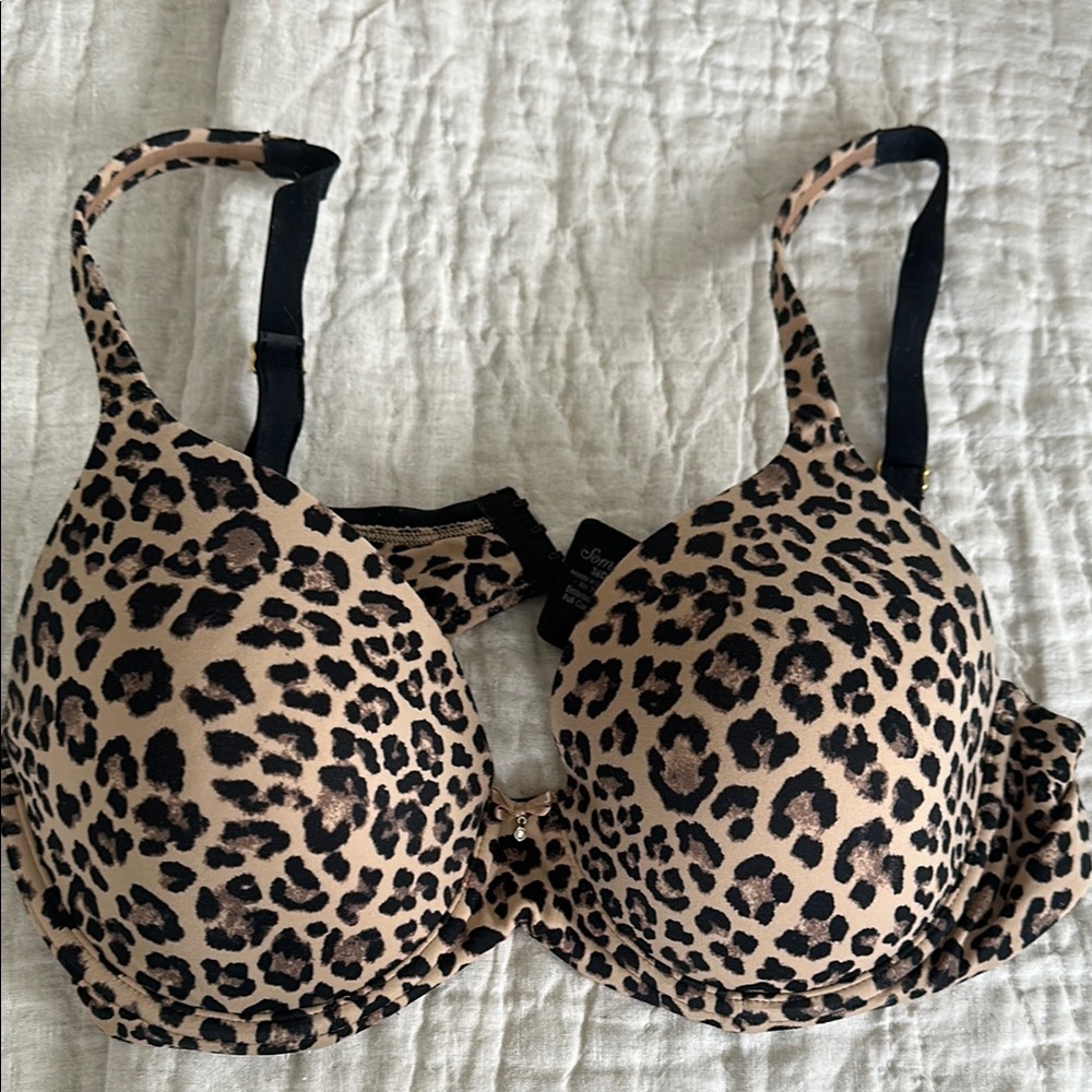 SOMA Embraceable Full Coverage Leopard Print Bra 36D